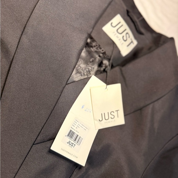 Just Female Charcoal Double-Breasted Blazer - Picture 2 of 7